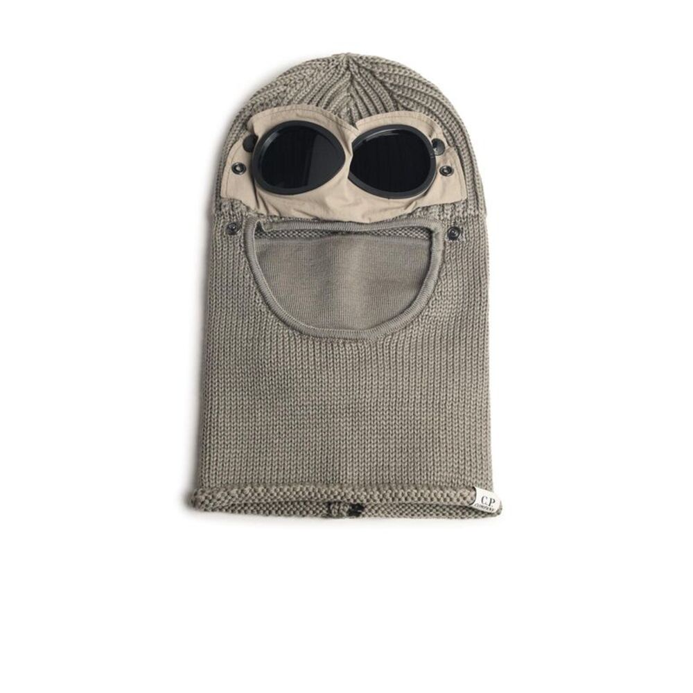 C.P. Company Balacava 'Goggle' In Beige Wool Men